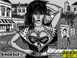 Title screen of Sabrina on the Sinclair ZX Spectrum.